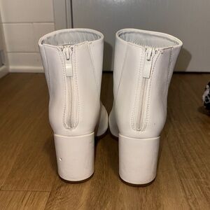SHEIN White Heeled Boots Elegant Design